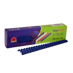 MAPİBİND PLASTİK SPİRAL 6mm LACİVERT 100LÜ