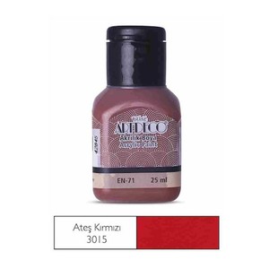  ARTDECO 70A AKRİLİK BOYA 3015 ATEŞ KIRMIZISI 25ml