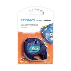  DYMO 59425 LETRATAG PLASTİK ŞERİT 12mmx4m YEŞİL