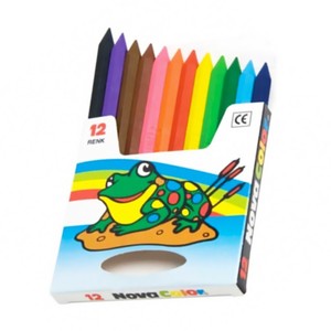NOVA COLOR NC-1112 SİLİNDİR MUM PASTEL BOYA 12 RENK