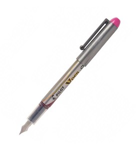PİLOT V-PEN SİLVER DOLMA KALEM PEMBE (51004278)(SVP-4M-P)