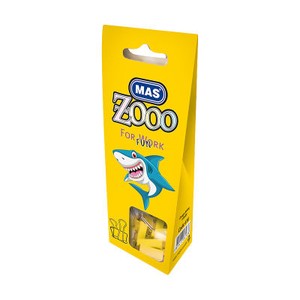 MAS 616 ZOO OMEGA ÇELİK KISKAÇ 25mm SARI 10LU