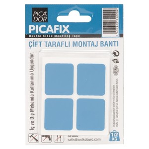 PİCADOR ÇİFT TARAFLI İÇ-DIŞ CEPHE KÖPÜK MONTAJ BANDI KARE MAVİ (KC006)