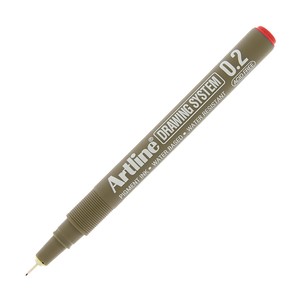 ARTLİNE EK-232 ÇİZİM KALEMİ 0.2mm KIRMIZI