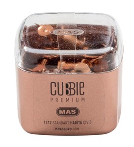  MAS 1312 CUBBİE PREMİUM HARİTA ÇİVİSİ ROSE GOLD 25 ADET