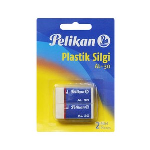 PELİKAN AL-30 PLASTİK BEYAZ SİLGİ 2Lİ BLİSTER (619635)