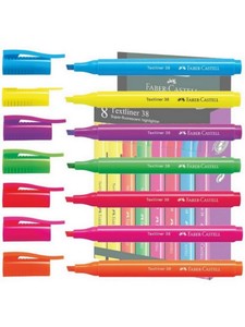 FABER-CASTELL FOSFORLU KALEM 38 NEON 8 RENK (5030157778)