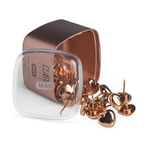  MAS 1318 CUBBİE PREMİUM KALPLİ HARİTA ÇİVİSİ ROSE GOLD