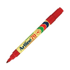 ARTLİNE EK-70 PERMANENT MARKÖR KOLİ KALEMİ YUVARLAK UÇ 1.5mm KIRMIZI