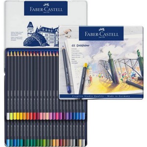 FABER-CASTELL GOLDFABER KURU BOYA 48 RENK METAL KUTU (5188114748)