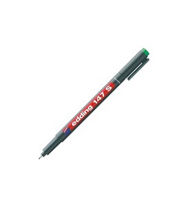  EDDİNG 147S ASETAT-CD KALEMİ 0.3mm SİLGİLİ YEŞİL