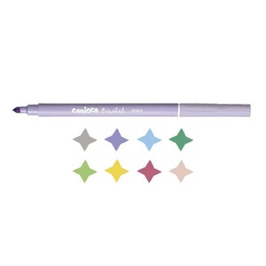  CARİOCA 43032 PASTEL SÜPER YIKANABİLİR KEÇELİ KALEM 8 RENK