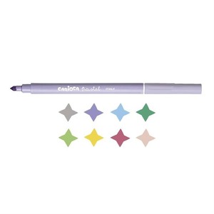  CARİOCA 43032 PASTEL SÜPER YIKANABİLİR KEÇELİ KALEM 8 RENK