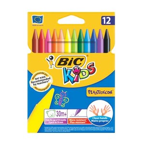 BİC KİDS SİLİNEBİLİR PASTEL BOYA 12 RENK (920299)(9457645)