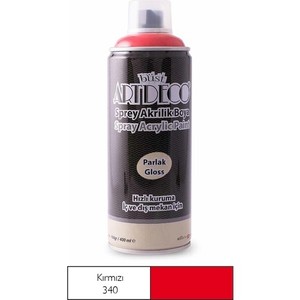 ARTDECO SPREY AKRİLİK BOYA 340 KIRMIZI 400ml (Y-400)