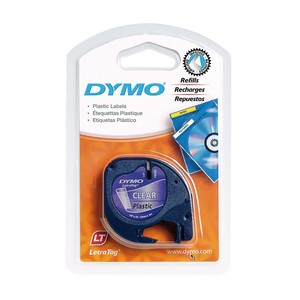 DYMO 12268 LETRATAG PLASTİK ŞERİT 12mmx4m ŞEFFAF