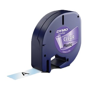  DYMO 12268 LETRATAG PLASTİK ŞERİT 12mmx4m ŞEFFAF