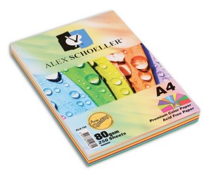 ALEX RENKLİ FOTOKOPİ KAĞIDI A4 80gr 10 RENK 100LÜ (779)