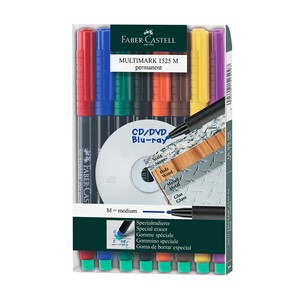 FABER-CASTELL ASETAT-CD KALEMİ M 8 RENK (5010152509)