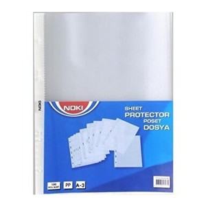 NOKİ 4836-P DİKEY DELİKLİ POŞET DOSYA A3 25Lİ