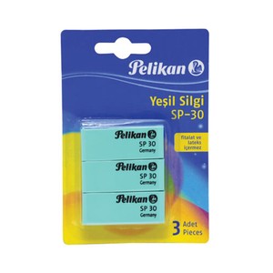 PELİKAN SP-30 YEŞİL SİLGİ 3LÜ BLİSTER (601823)